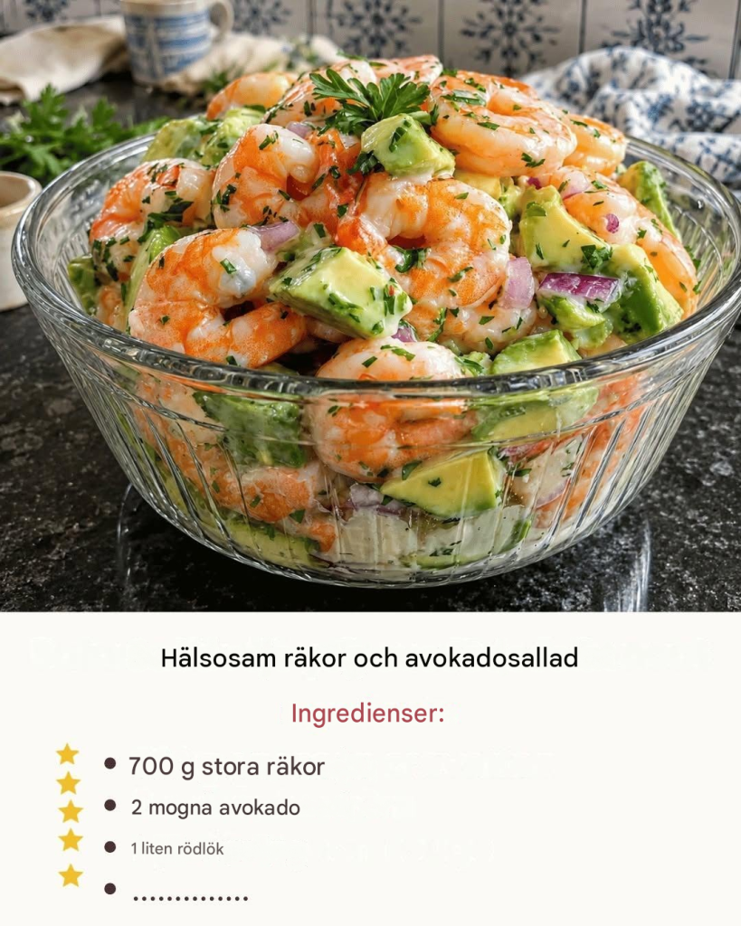 Krämig räksallad med avokado – fräsch, proteinrik och klar på 20 minuter